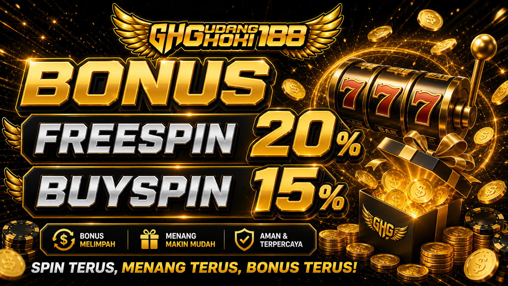 EVENT BONUS FREESPIN 20% &amp;amp; BUY SPIN 15%